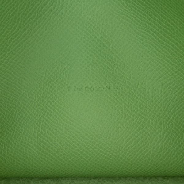 Pre-owned Hermès Epsom Constance Long To Go Wallet Green