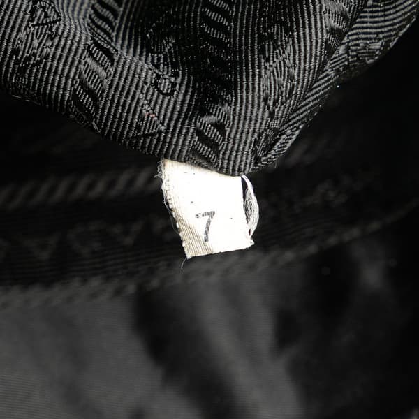 Pre-owned Prada Tessuto Buckle Messenger Bag Black