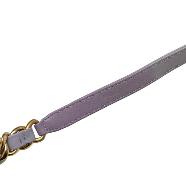 Pre-owned Chanel Mini Quilted Calfskin Framing Chain Flap Purple