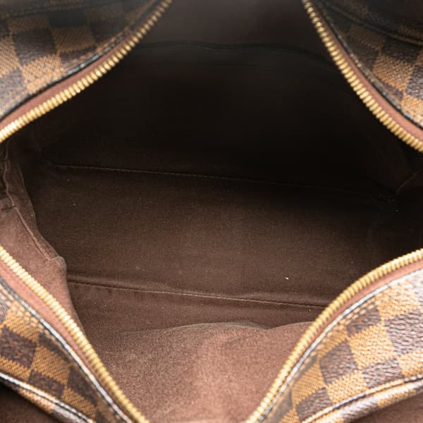 Pre-owned Louis Vuitton Damier Ebene Naviglio Brown