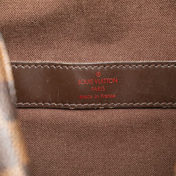 Pre-owned Louis Vuitton Damier Ebene Naviglio Brown