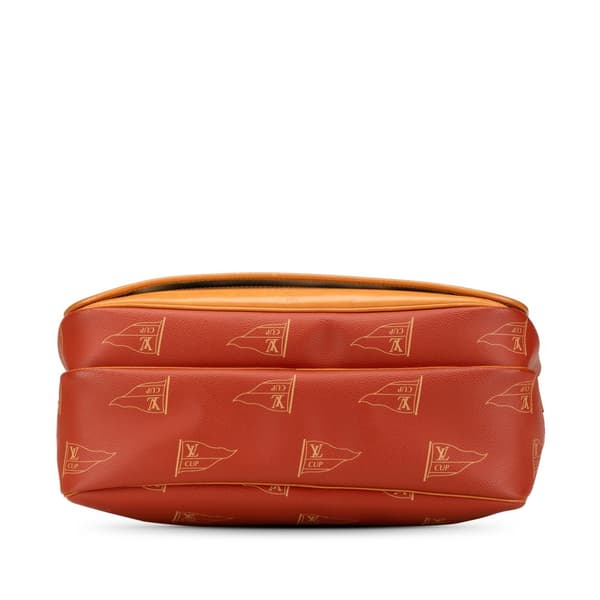 Pre-owned Louis Vuitton Americas Cup Calvi Messenger Bag Orange