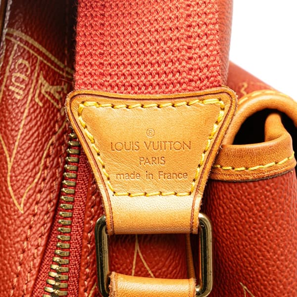 Pre-owned Louis Vuitton Americas Cup Calvi Messenger Bag Orange
