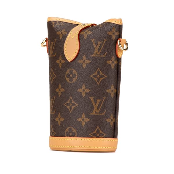 Pre-owned Louis Vuitton Monogram Fold Me Pouch Brown