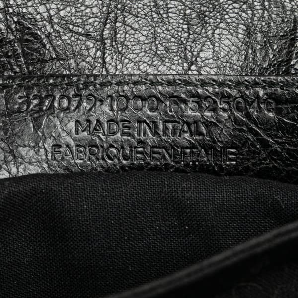 Pre-owned Balenciaga Lambskin Motocross Giant 12 Envelope Crossbody Black