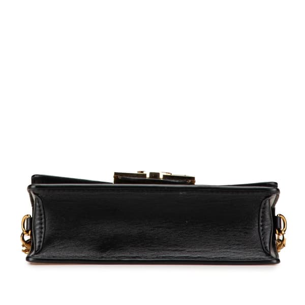Pre-owned Louis Vuitton Monogram Since 1854 Dauphine Chain Wallet Black