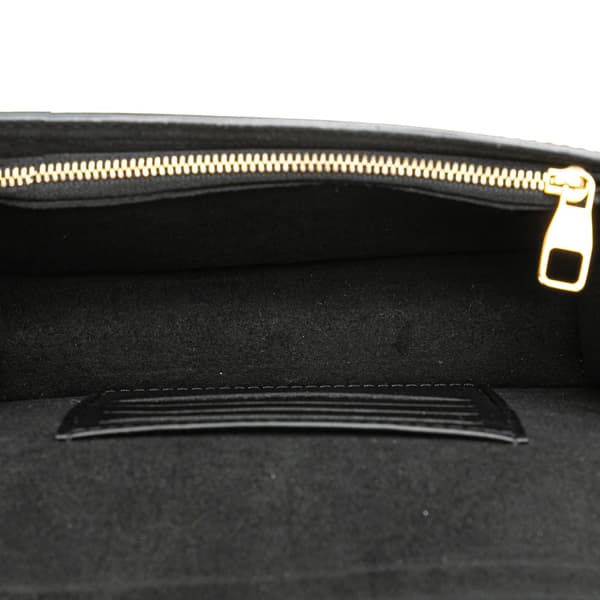 Pre-owned Louis Vuitton Monogram Since 1854 Dauphine Chain Wallet Black
