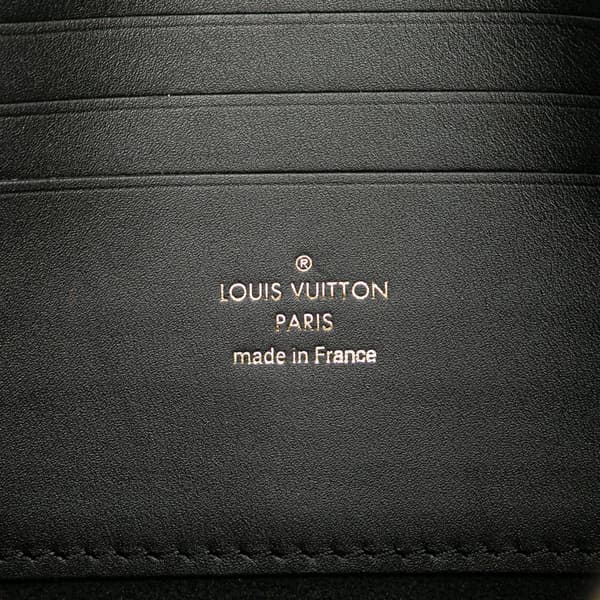 Pre-owned Louis Vuitton Monogram Since 1854 Dauphine Chain Wallet Black