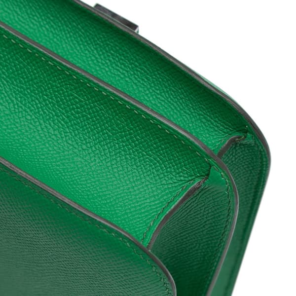 Pre-owned Hermès Epsom Constance 24 Green