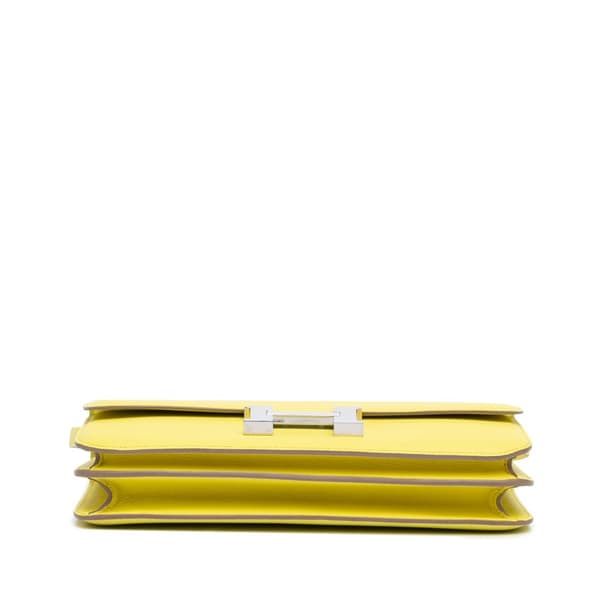 Pre-owned Hermès Epsom Constance Elan 25 Yellow