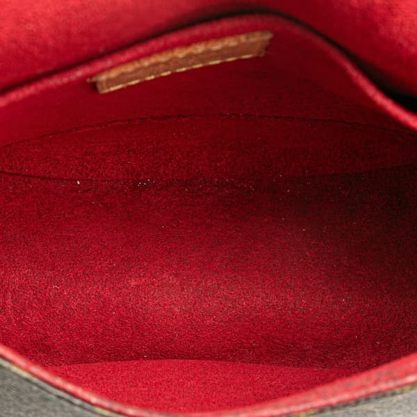 Pre-owned Louis Vuitton Monogram Sac Tambourine Brown