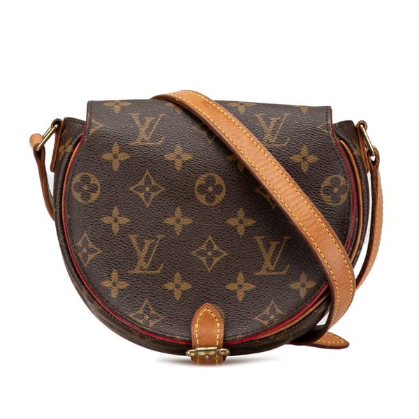 Pre-owned Louis Vuitton Monogram Sac Tambourine Brown