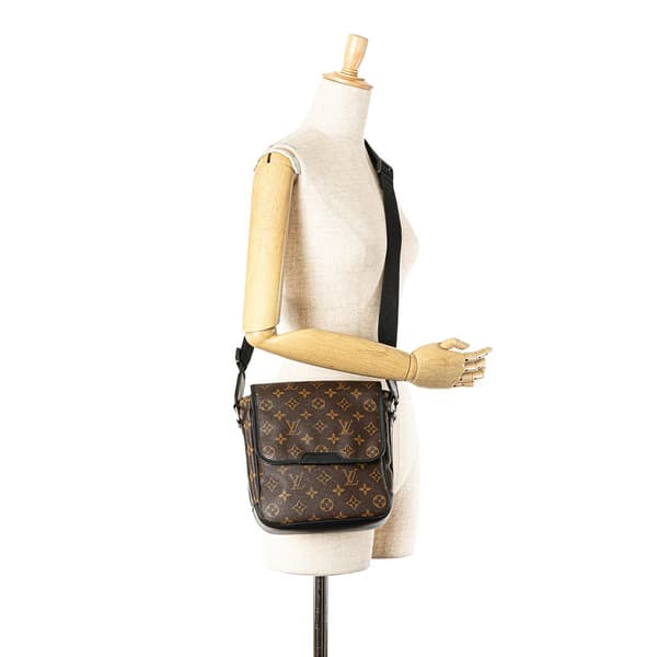 Pre-owned Louis Vuitton Monogram Macassar Bass PM Brown