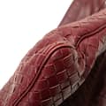 Miniatyrbild 7 av 8: Pre-owned Bottega Veneta Nappa Intrecciato Drawstring Crossbody Red