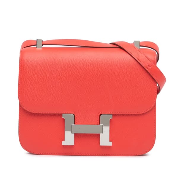 Pre-owned Hermès Epsom Constance 24 Orange