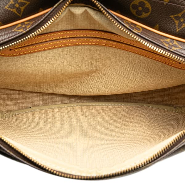 Pre-owned Louis Vuitton Monogram Reporter PM Brown