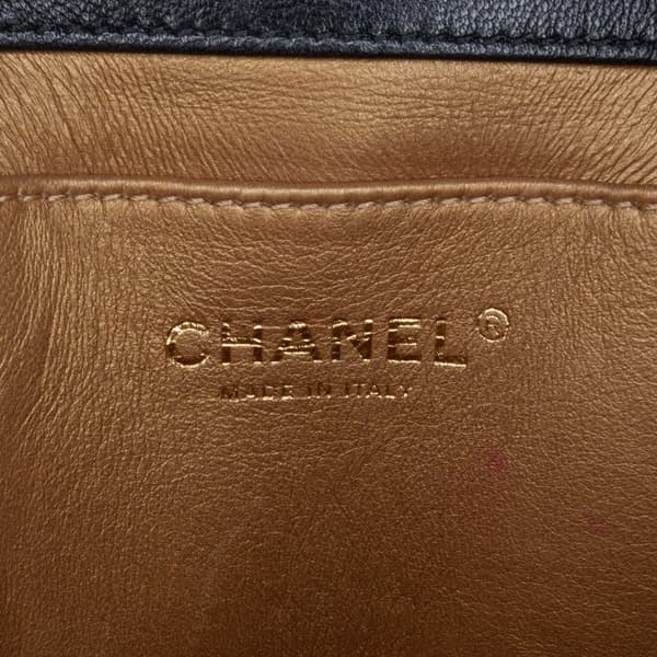 Pre-owned Chanel Small Lambskin Chic Pearls Flap Black