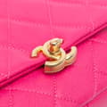 Miniatyrbilde 7 av 10: Pre-owned Chanel Small Quilted Caviar Chain Melody Flap Pink