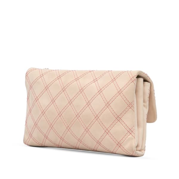 Pre-owned Chanel Jumbo Quilted Calfskin Triple Stitched Flap Brown