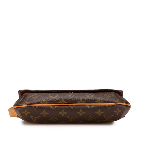 Pre-owned Louis Vuitton Monogram Musette Tango Long Strap Brown