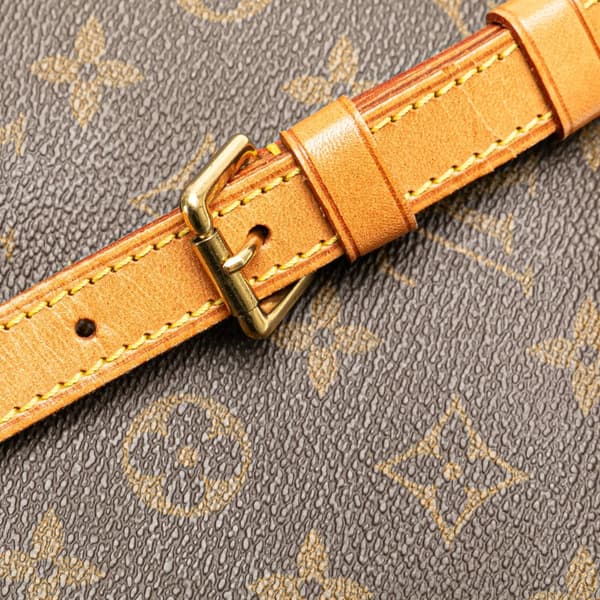 Pre-owned Louis Vuitton Monogram Musette Tango Long Strap Brown