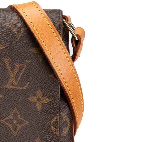 Pre-owned Louis Vuitton Monogram Musette Tango Long Strap Brown