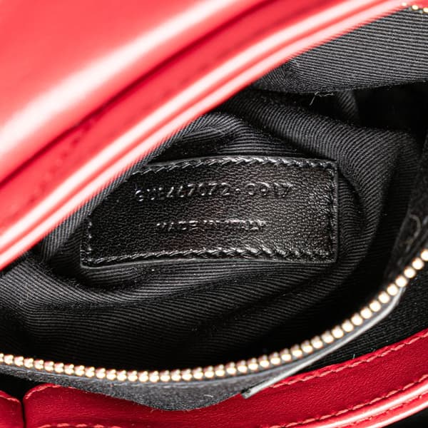 Pre-owned Saint Laurent Toy Calfskin Loulou Crossbody Red