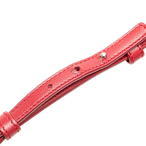 Pre-owned Saint Laurent Toy Calfskin Loulou Crossbody Red