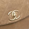 Pikkukuva 8 / 10: Pre-owned Chanel Grained Metallic Calfskin Trianon Messenger Flap Gold