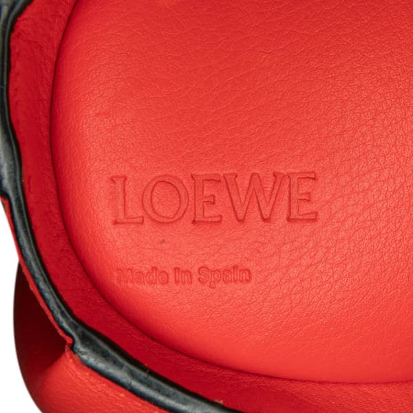 Pre-owned LOEWE Mini Leather Elephant Crossbody Red