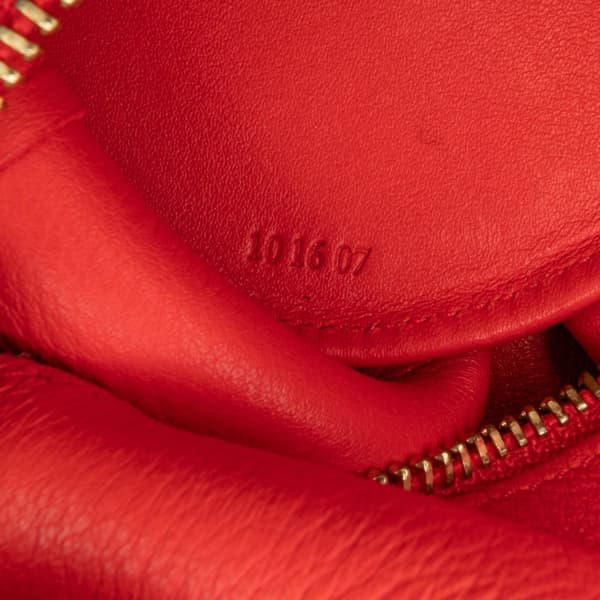 Pre-owned LOEWE Mini Leather Elephant Crossbody Red