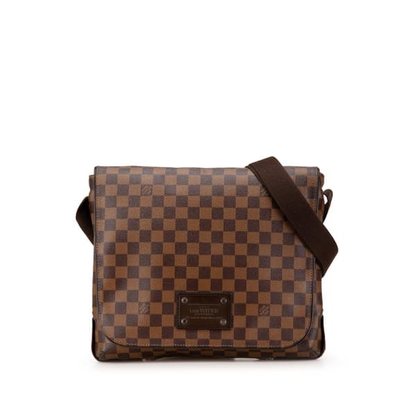 Pre-owned Louis Vuitton Damier Ebene Brooklyn MM Brown