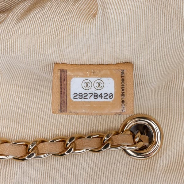 Pre-owned Chanel Quilted Lambskin and Tweed Double Case with Chain Brown