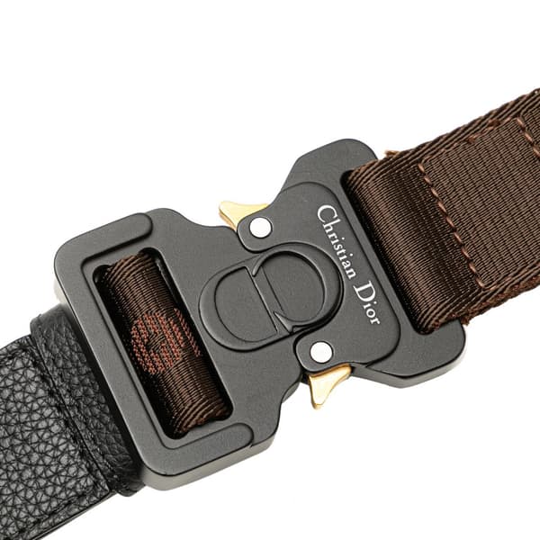Pre-owned Dior Cactus Jack Leather Lingot 22 Black