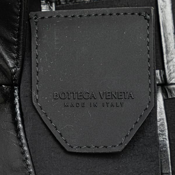 Pre-owned Bottega Veneta Candy Nappa Intrecciato Cassette Crossbody Black