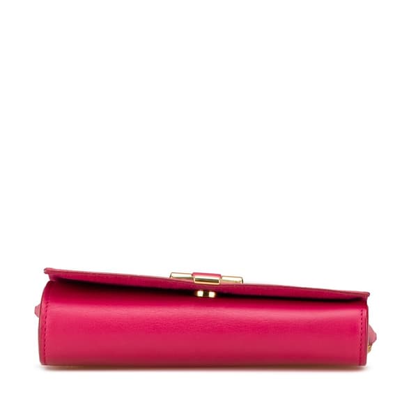 Pre-owned Saint Laurent Mini Smooth Calfskin Chyc Crossbody Pink