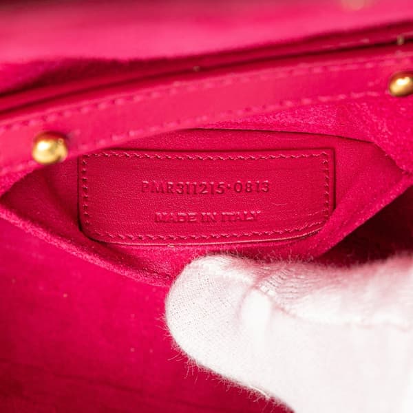 Pre-owned Saint Laurent Mini Smooth Calfskin Chyc Crossbody Pink