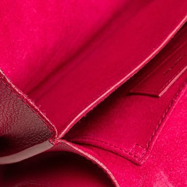 Pre-owned Saint Laurent Mini Smooth Calfskin Chyc Crossbody Pink
