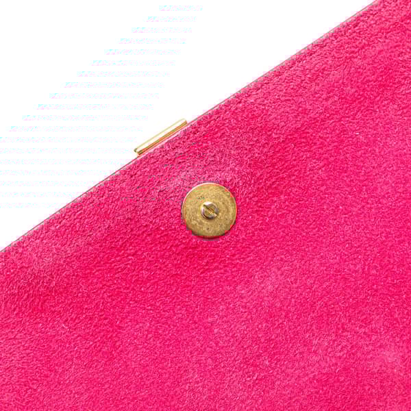 Pre-owned Saint Laurent Mini Smooth Calfskin Chyc Crossbody Pink