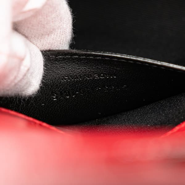 Pre-owned Saint Laurent Medium Embossed Kate Tassel Crossbody Red