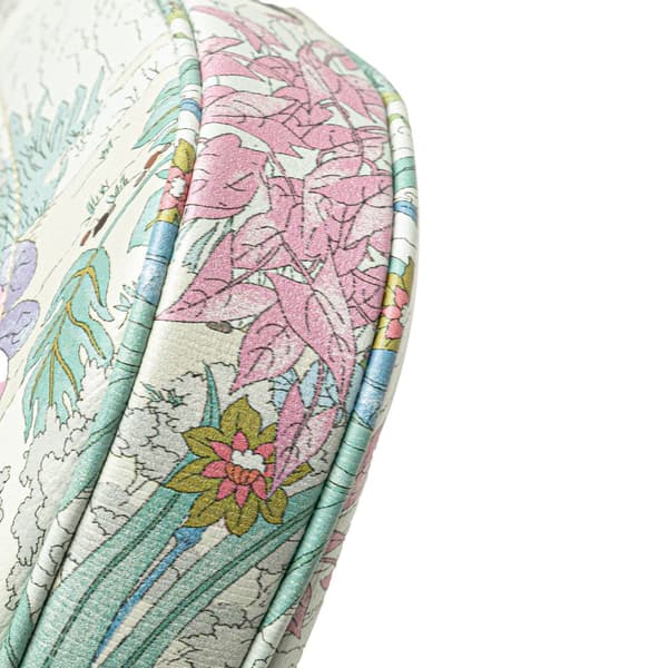 Pre-owned Gucci Yuko Higuchi Small Calfskin  Floral Print Jackie 1961 White