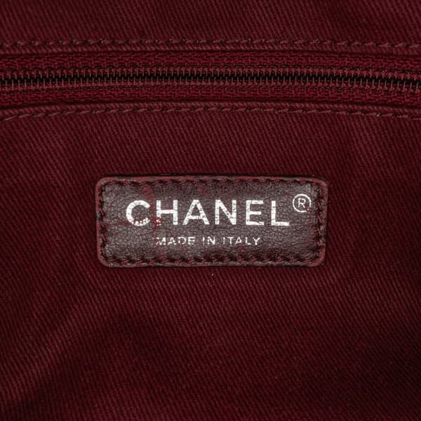 Pre-owned Chanel Paris Edinburgh Medium Calfskin Coco Sporran Flap Red