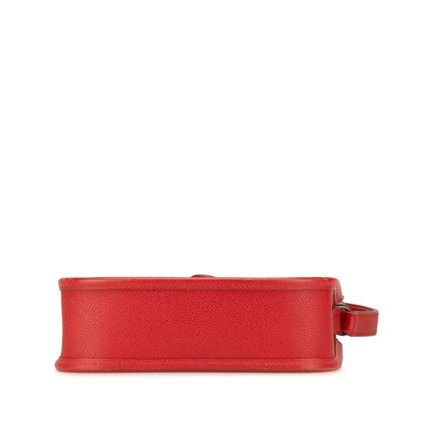Pre-owned Hermès Clemence Evelyne TPM Red