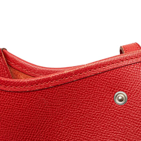 Pre-owned Hermès Clemence Evelyne TPM Red