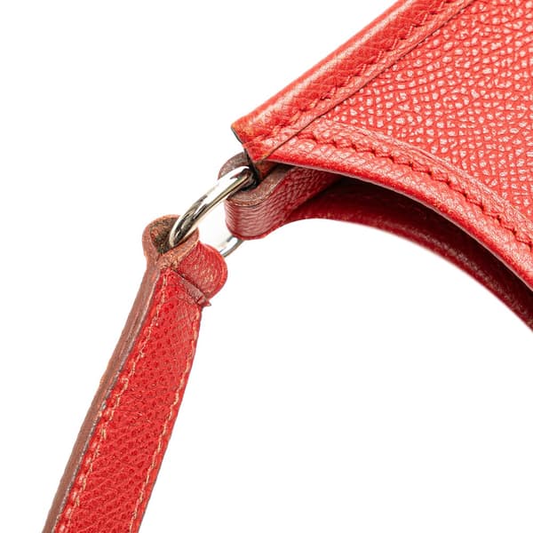 Pre-owned Hermès Clemence Evelyne TPM Red