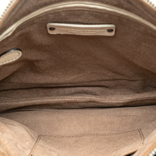 Pre-owned Bottega Veneta Nappa Intrecciato Check Grommet Palio Crossbody White