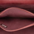 Miniatyrbild 5 av 10: Pre-owned Chanel Quilted Caviar Square Wallet on Chain Red
