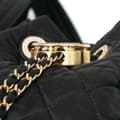 Pikkukuva 8 / 10: Pre-owned Chanel Quilted Nylon Crystal CC Drawstring Sling Bag Black
