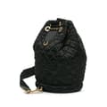 Pikkukuva 2 / 10: Pre-owned Chanel Quilted Nylon Crystal CC Drawstring Sling Bag Black