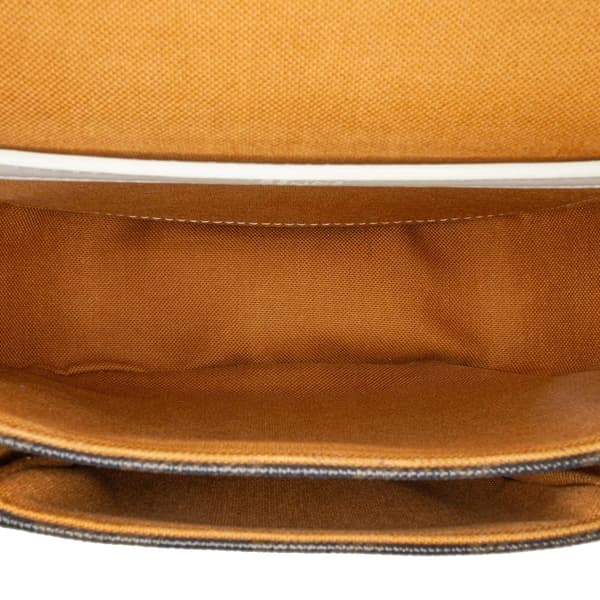Pre-owned Celine Medium Triomphe Coated Canvas Folco Crossbody Brown